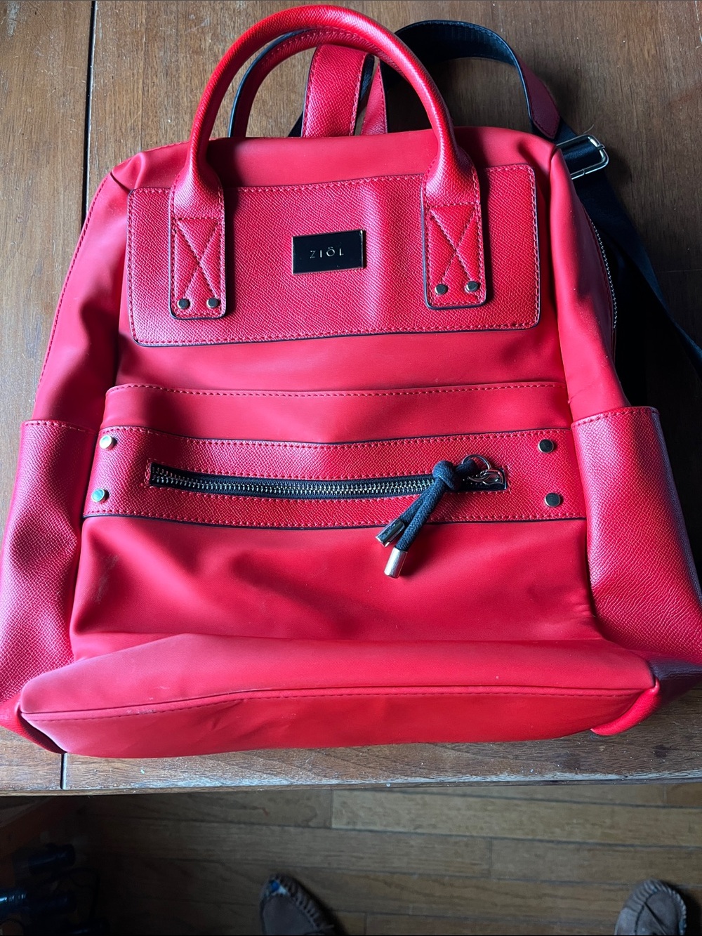 Ziol Red Nylon Backpack - South American